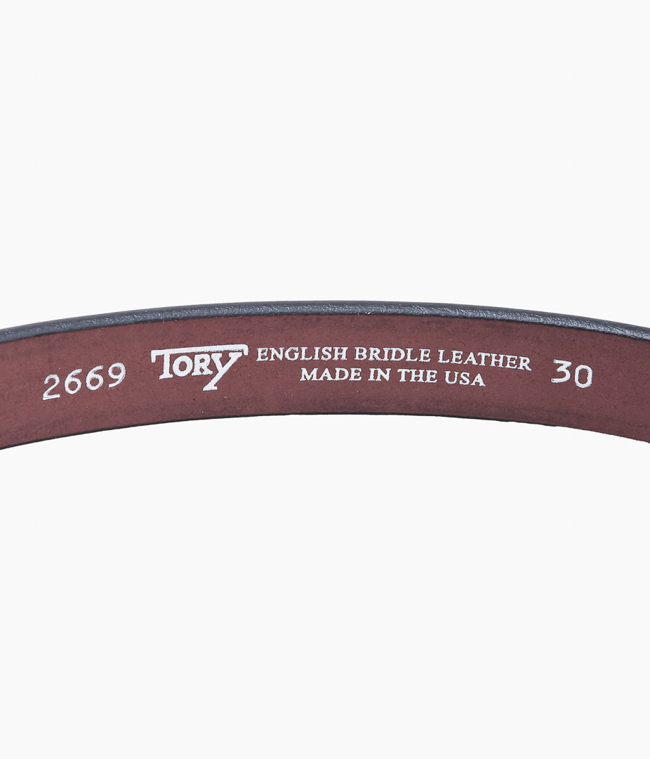 TORY LEATHER ''2669 MINI HOOF PICK BELT'' (HAVANA/NICKEL