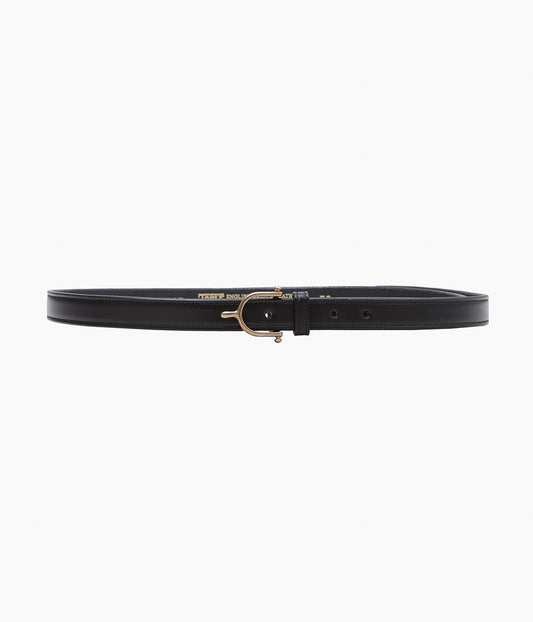 TORY LEATHER ''3023 EQUESTRAIN INSPIRED LONG BELT'' (BLACK)