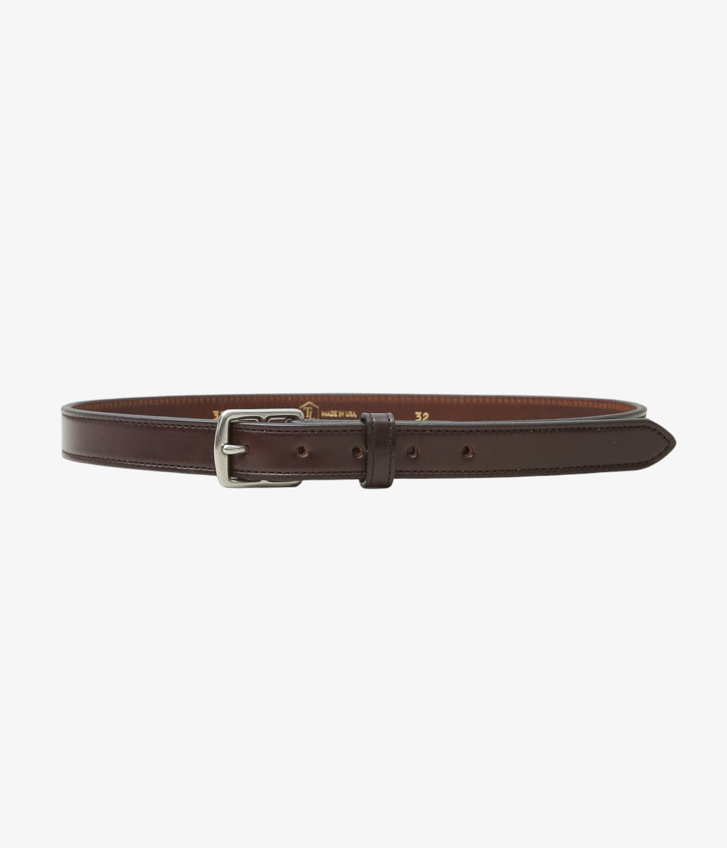 TORY LEATHER ''3125 STIRRUP LEATHER BUCKLE BELT'' (HAVANA)