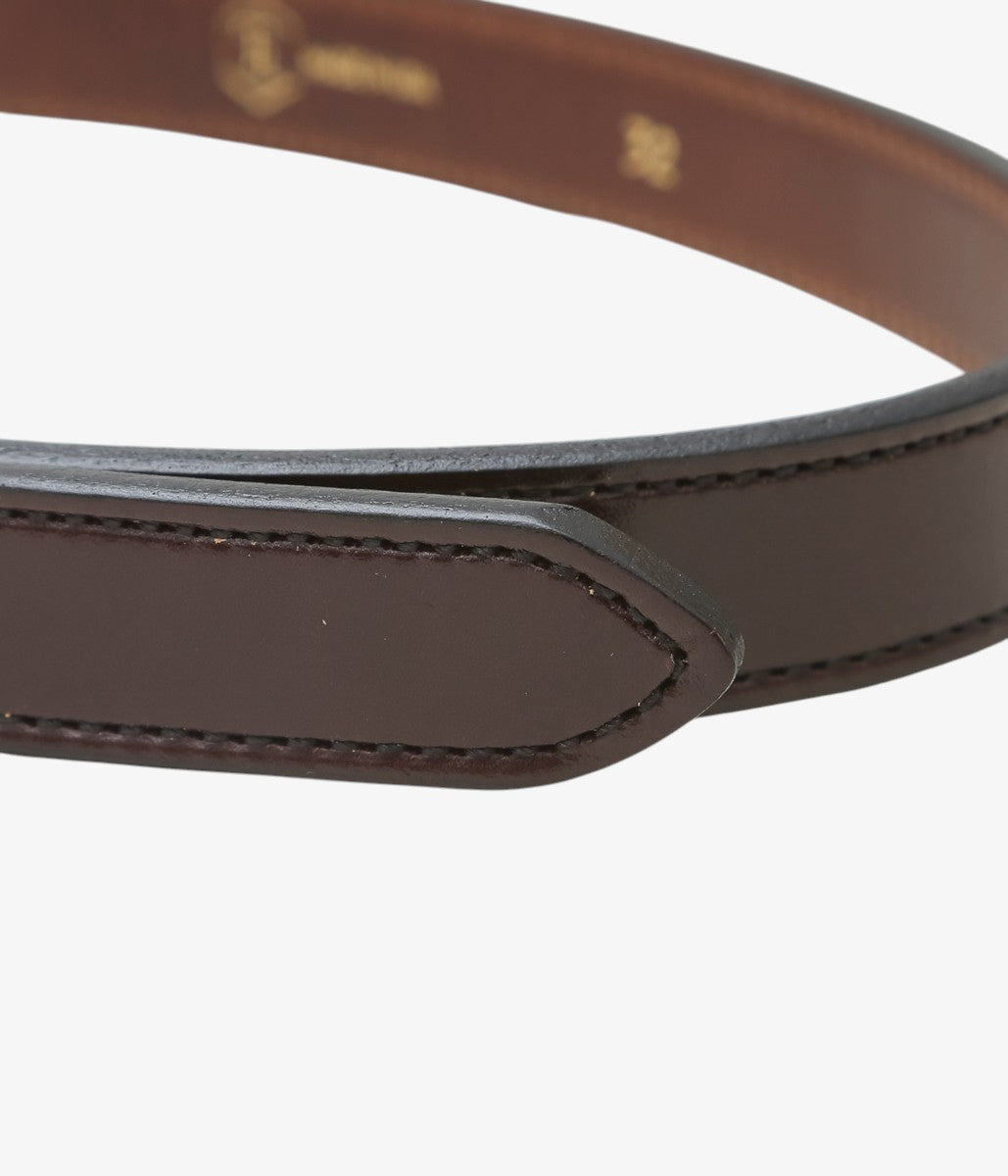 TORY LEATHER ''3125 STIRRUP LEATHER BUCKLE BELT'' (HAVANA)