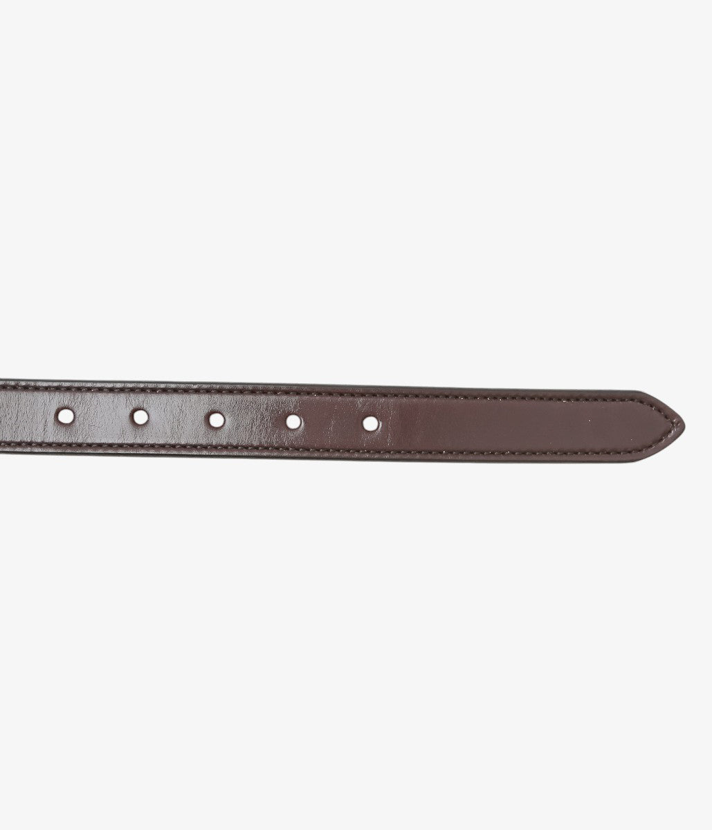 TORY LEATHER ''3125 STIRRUP LEATHER BUCKLE BELT'' (HAVANA)
