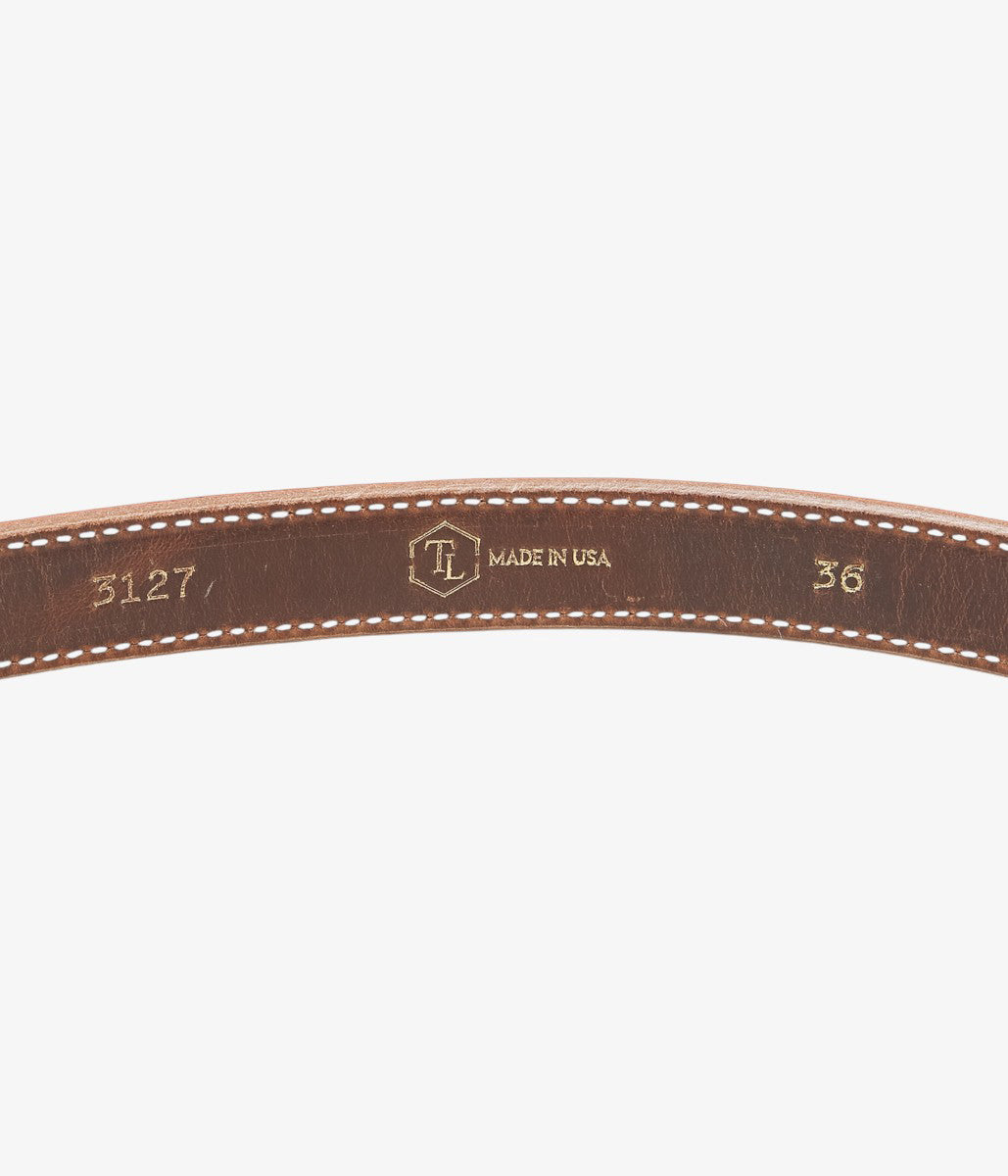 TORY LEATHER ''3127 STIRRUP LEATHER BUCKLE BELT'' (ORANGE)