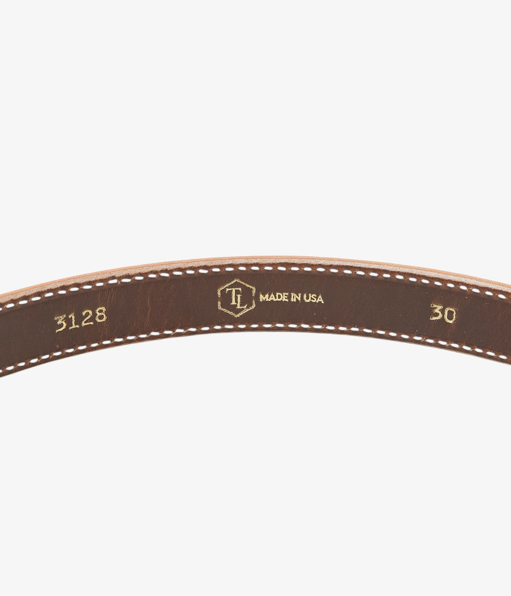 TORY LEATHER ''3128 STIRRUP LEATHER BUCKLE BELT'' (TAN)