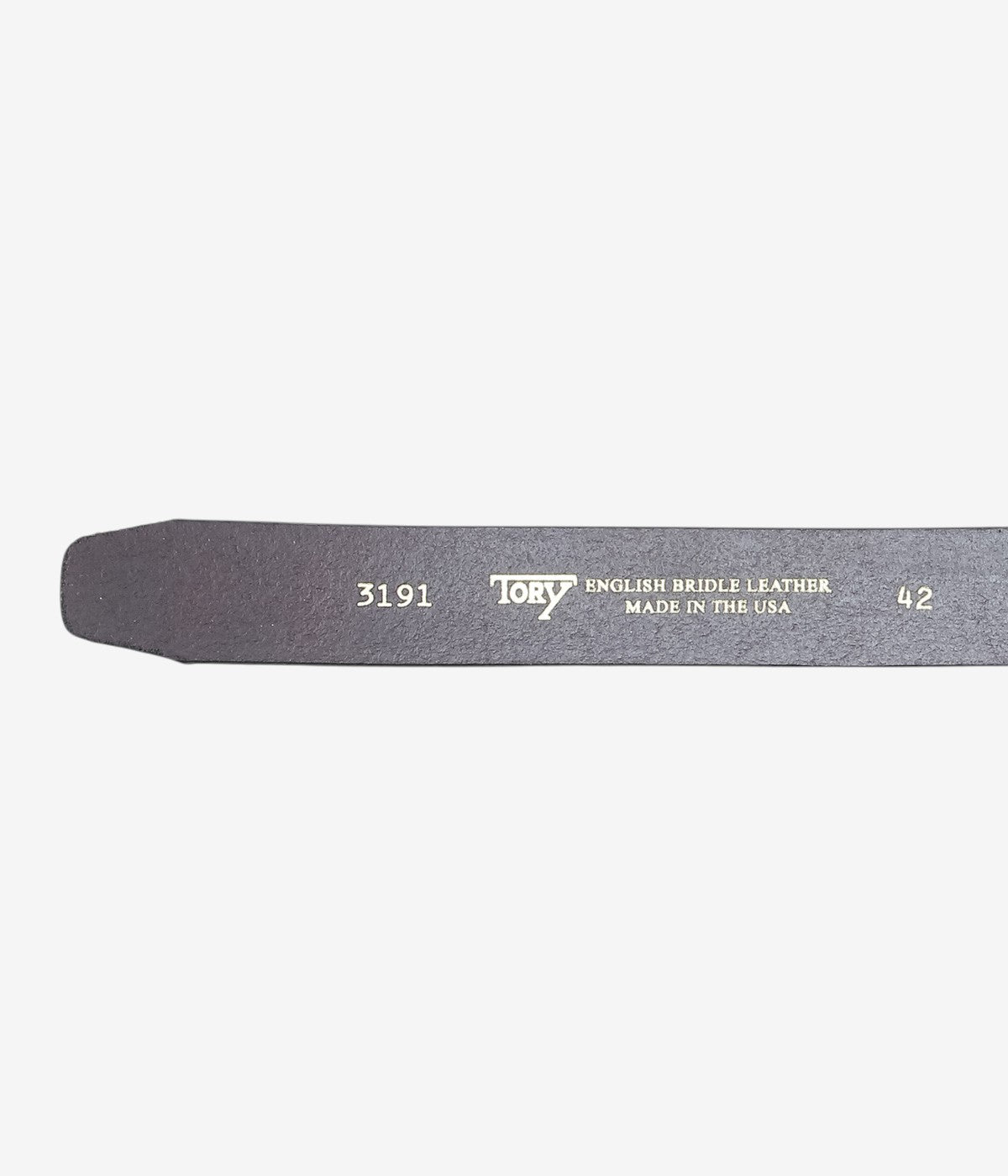 TORY LEATHER '3191 1-1/4 LONG TIP BRAIDED BELT' (HAVANA/BRASS)