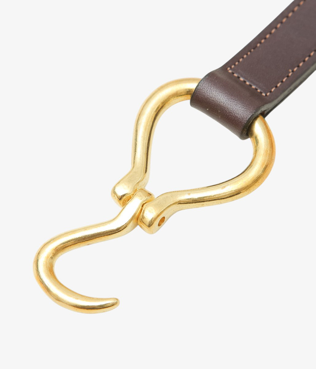 TORY LEATHER ''HOOF PICK KEY FOB'' (HAVANA/BRASS)