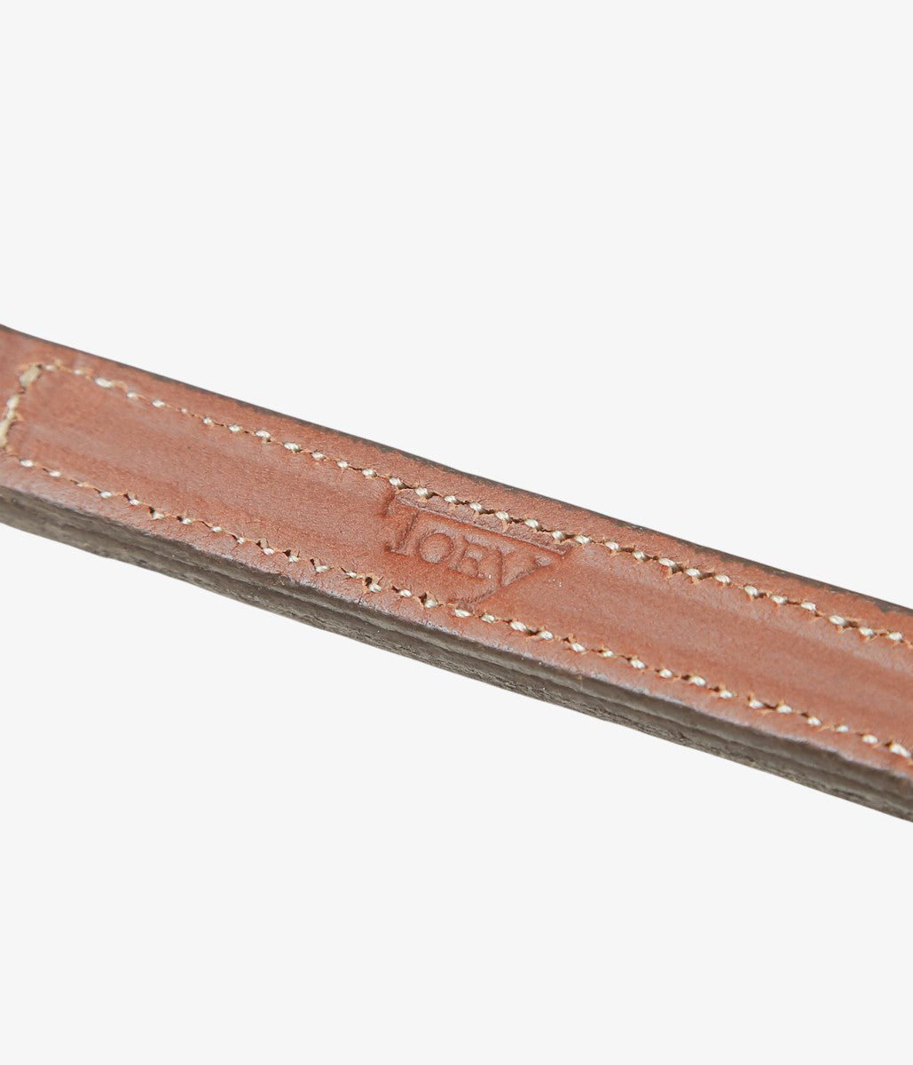TORY LEATHER ''STIRUP LEATHER KEY FOB'' (OAKBARK/BRASS)