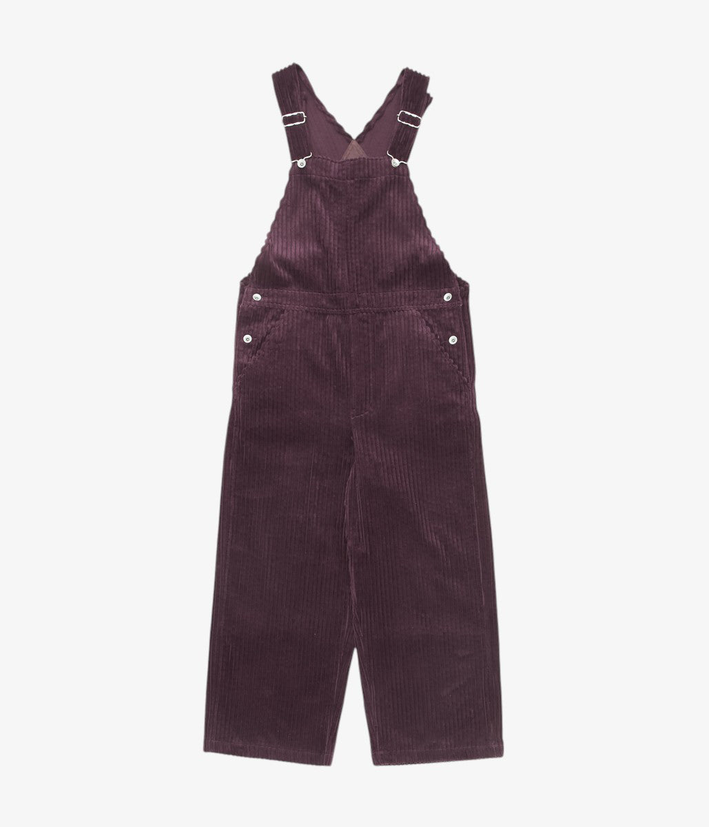 TOURNON ''CORDUROY OVERALLS'' (AUBERGINE)