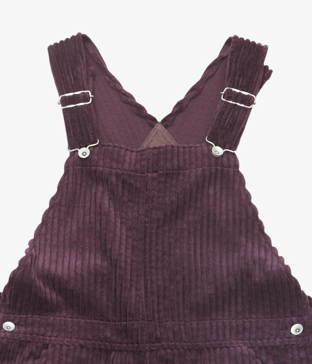 TOURNON ''CORDUROY OVERALLS'' (AUBERGINE)