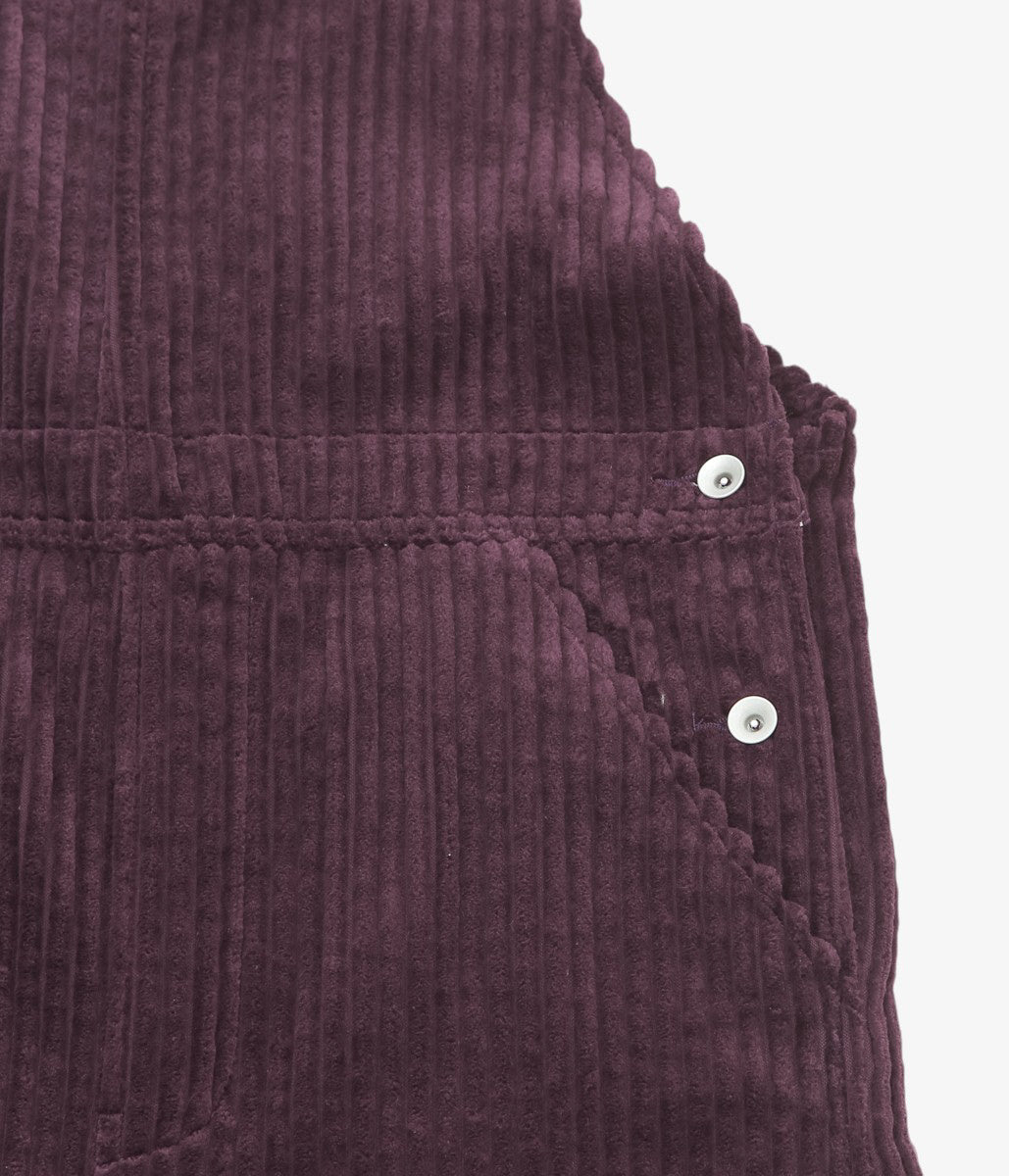 TOURNON ''CORDUROY OVERALLS'' (AUBERGINE)