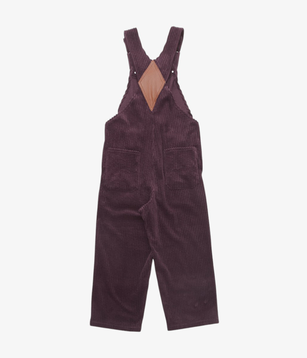 TOURNON ''CORDUROY OVERALLS'' (AUBERGINE)