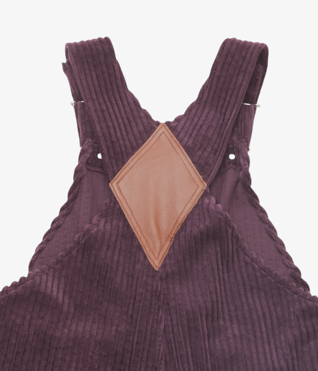 TOURNON ''CORDUROY OVERALLS'' (AUBERGINE)
