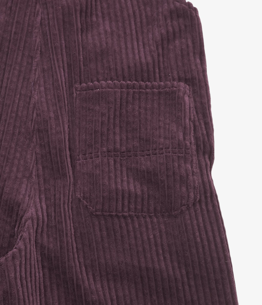 TOURNON ''CORDUROY OVERALLS'' (AUBERGINE)