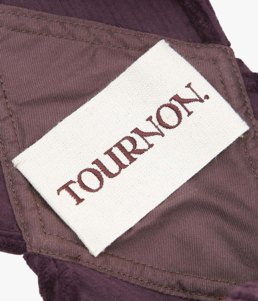 TOURNON ''CORDUROY OVERALLS'' (AUBERGINE)