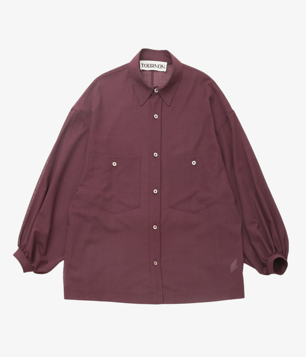 TOURNON ''WOOL GAUZE OVER SH'' (BURGUNDY)