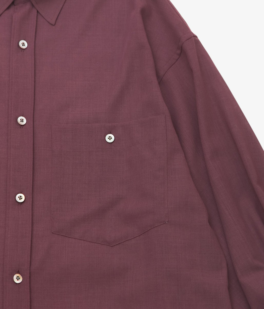 TOURNON ''WOOL GAUZE OVER SH'' (BURGUNDY)