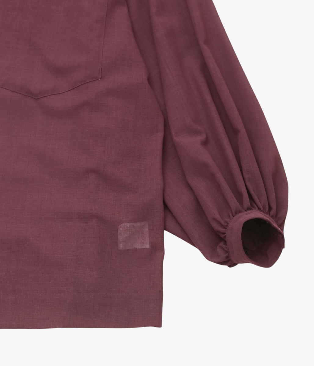 TOURNON ''WOOL GAUZE OVER SH'' (BURGUNDY)