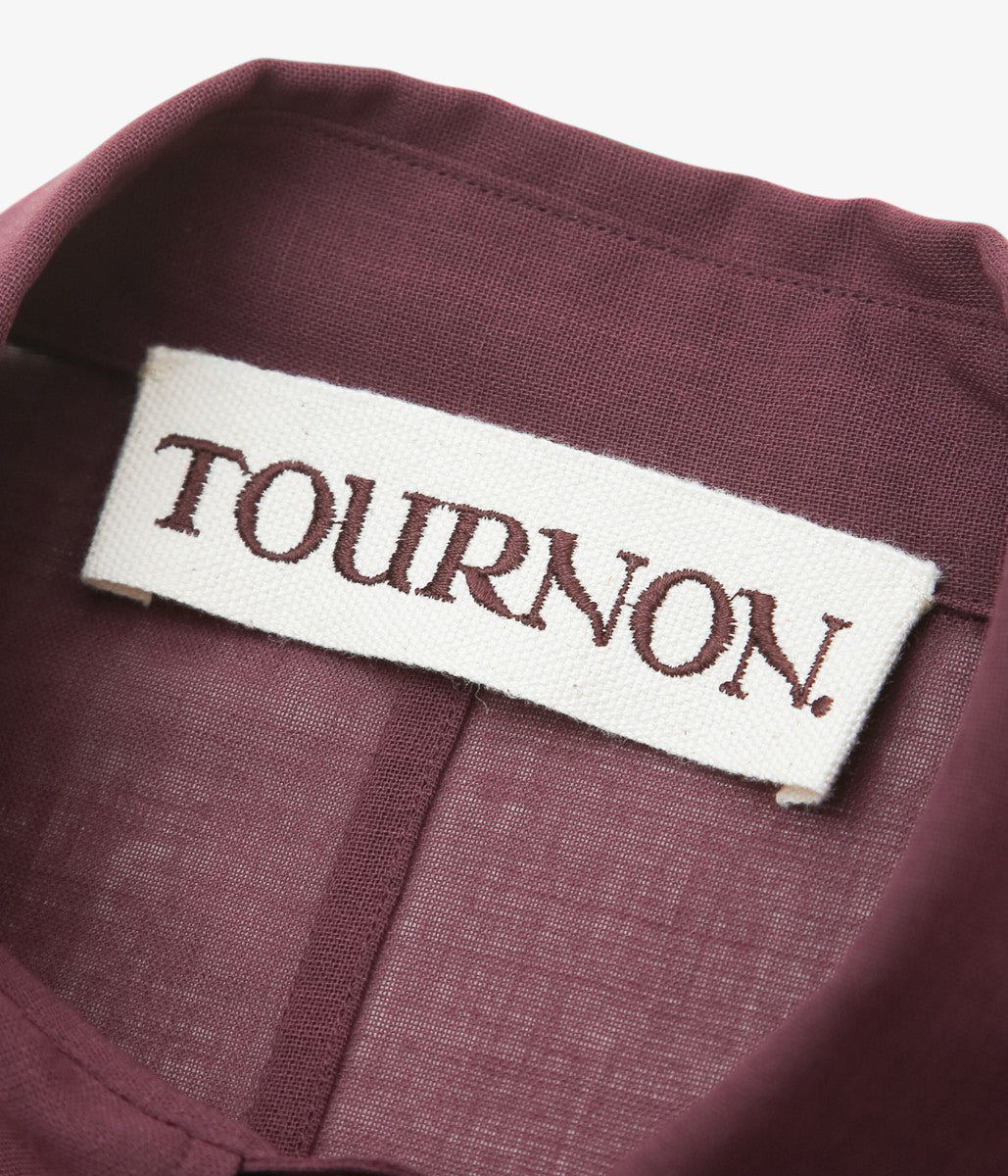 TOURNON ''WOOL GAUZE OVER SH'' (BURGUNDY)