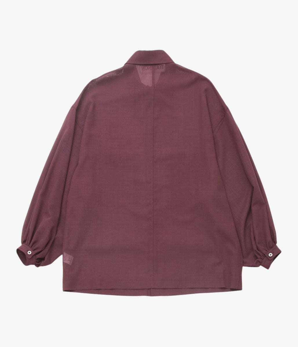 TOURNON ''WOOL GAUZE OVER SH'' (BURGUNDY)
