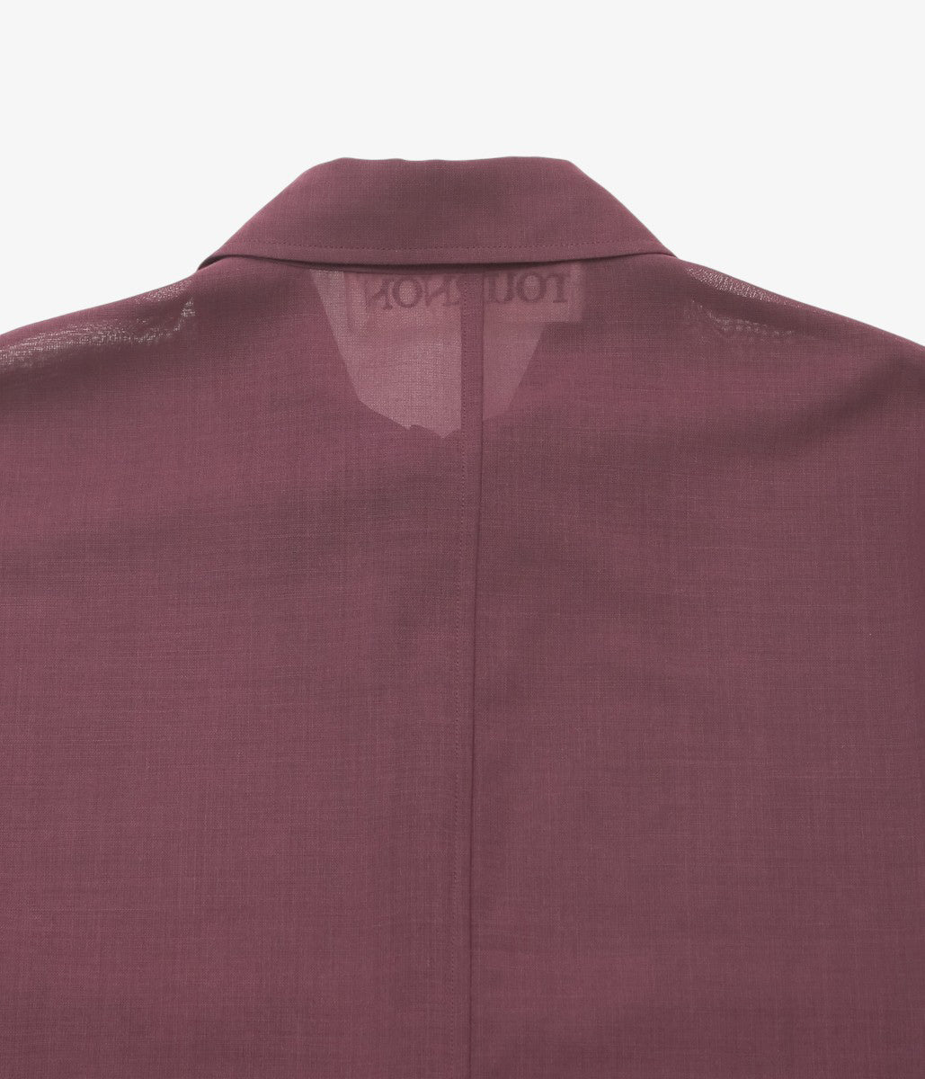 TOURNON ''WOOL GAUZE OVER SH'' (BURGUNDY)