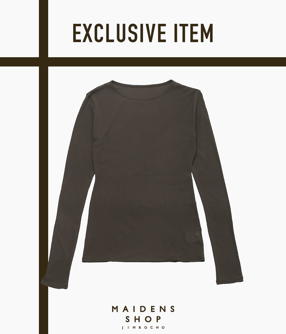 TU ES MON TRESOR ''CREW NECK TOP'' (DARK BROWN)