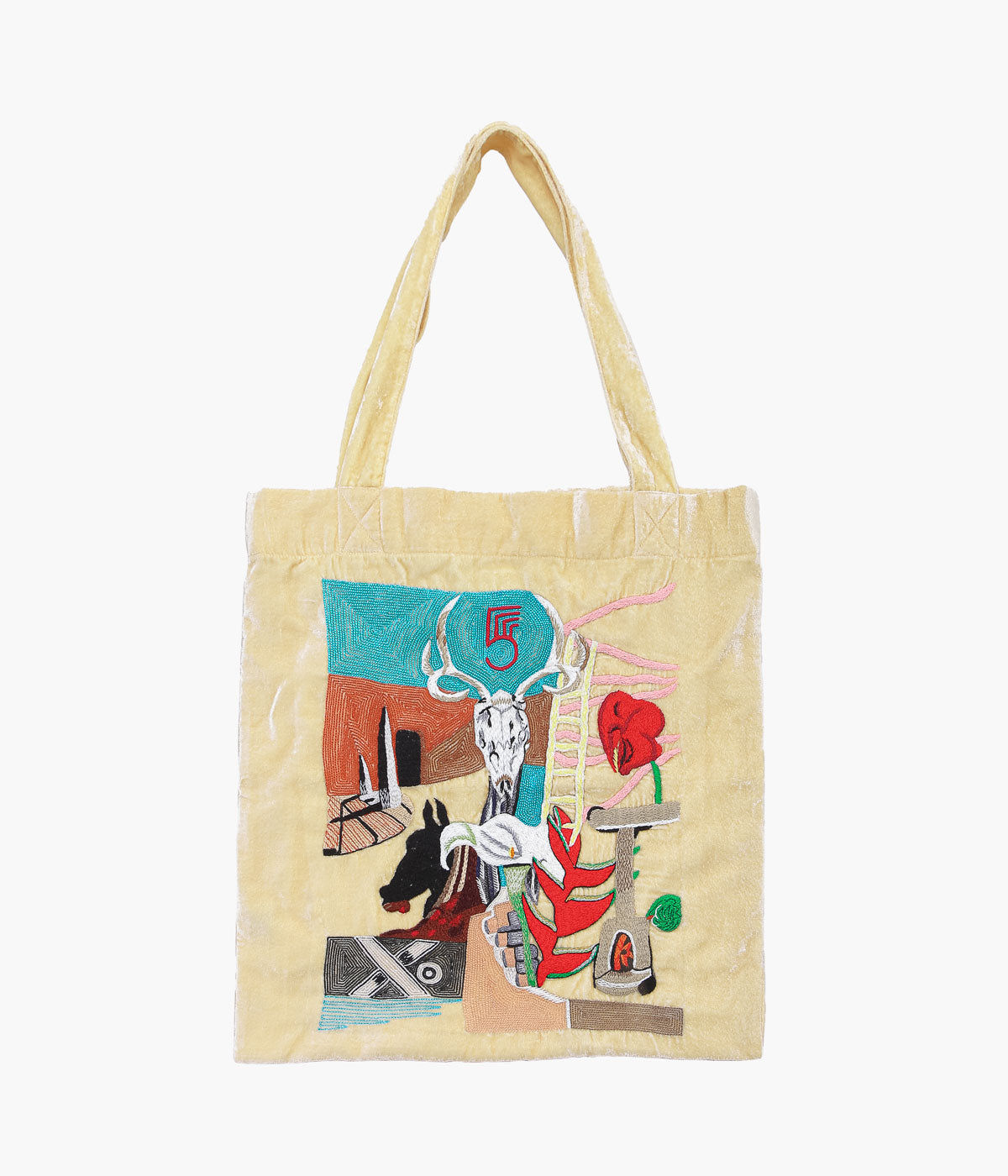 TRIBU-TO ''TOTE BAG NEW MEXICO'' (BEIGE)