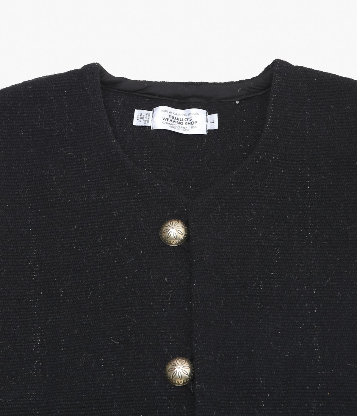 TRUJILLO'S ''CHIMAYO VEST FOR MAIDENS SHOP'' (BLACK)