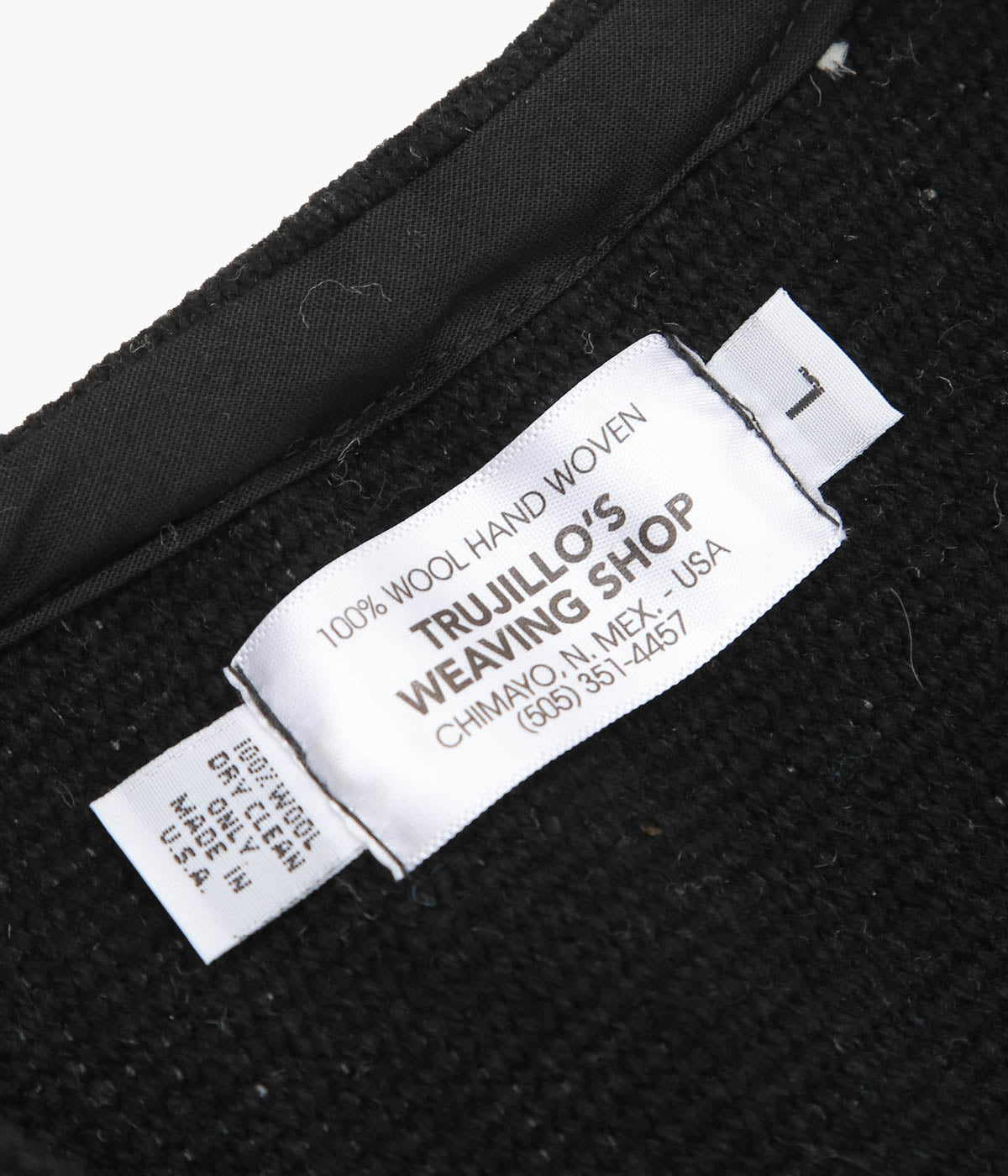 TRUJILLO'S ''CHIMAYO VEST FOR MAIDENS SHOP'' (BLACK)