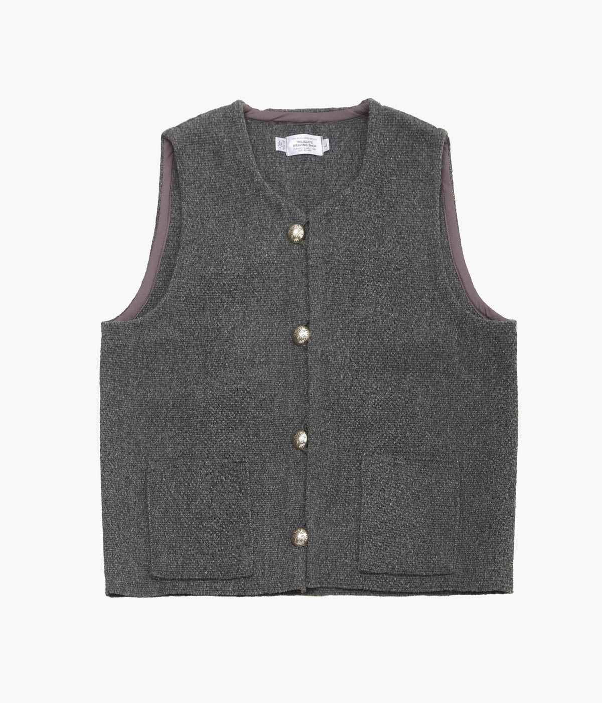 TRUJILLO'S ''CHIMAYO VEST FOR MAIDENS SHOP'' (DARK GREY) – THE