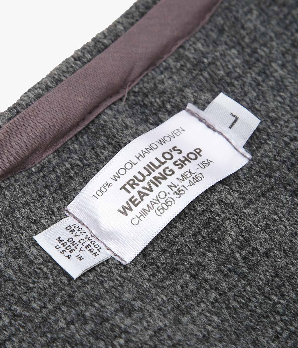 TRUJILLO'S ''CHIMAYO VEST FOR MAIDENS SHOP'' (DARK GRAY)