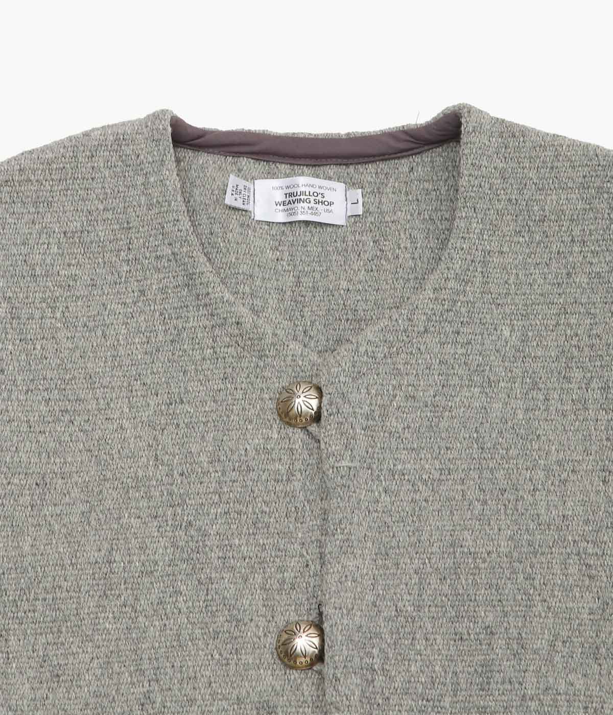TRUJILLO'S 4CONCHO BUTTON ラウンドウールVEST TRUJILLO'S
