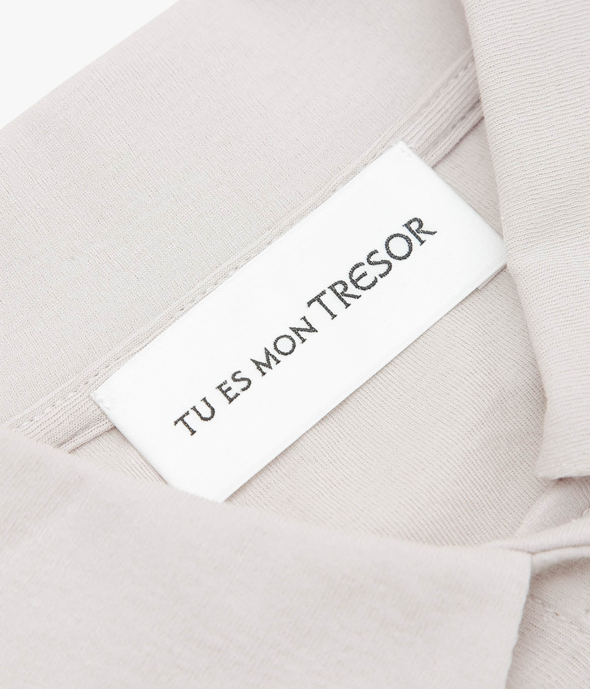 TU ES MON TRESOR ''LONG-SLEEVE POLO SHIRT'' (GREIGE)