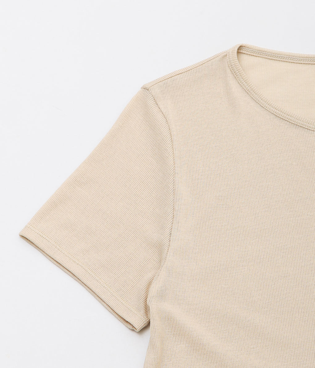 TU ES MON TRESOIR ''CHOKER T-SHIRT'' (BEIGE)