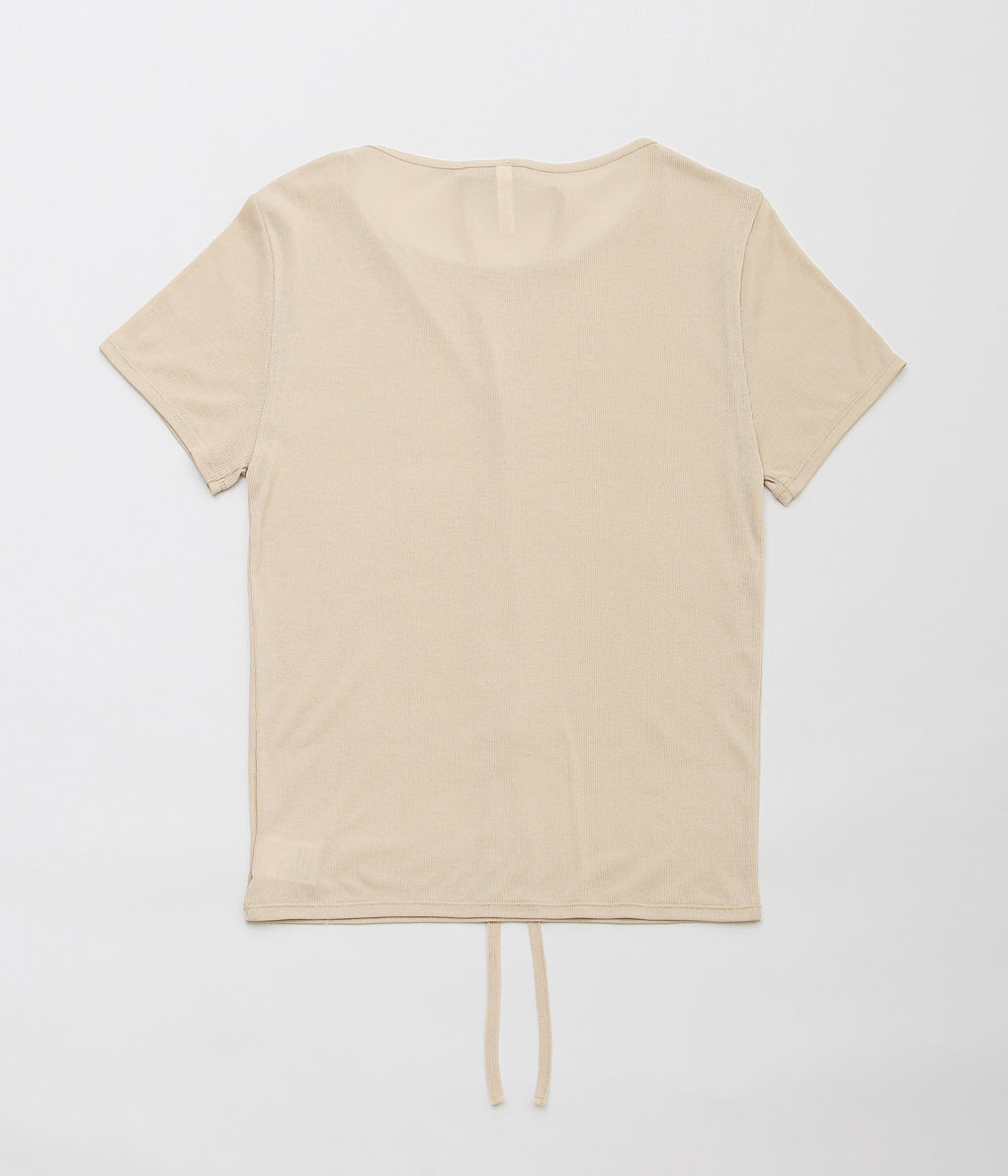 TU ES MON TRESOR ''CHOKER T-SHIRT'' (BEIGE)