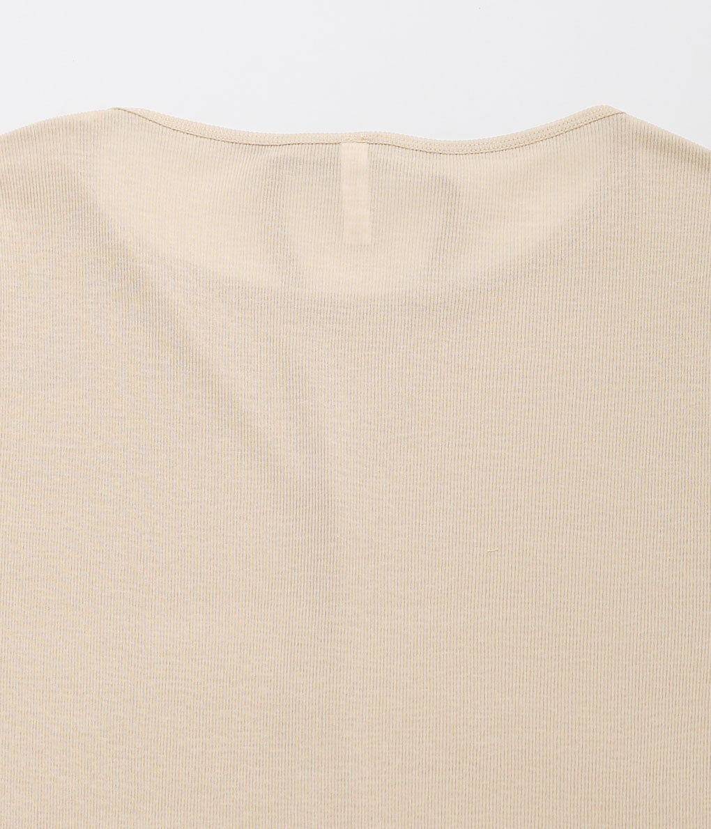 TU ES MON TRESOR ''CHOKER T-SHIRT'' (BEIGE)