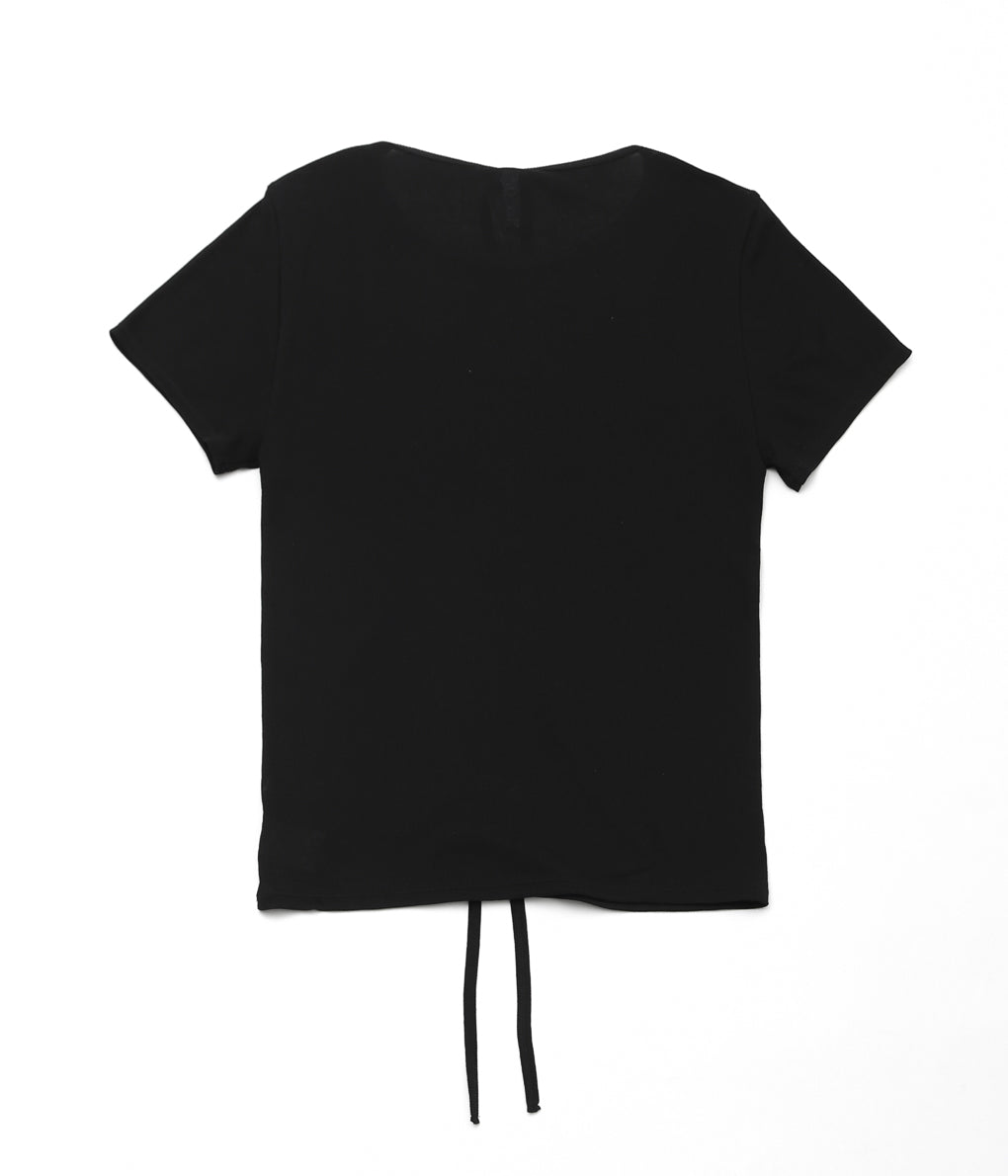 TU ES MON TRESOIR ''CHOKER T-SHIRT'' (BLACK)