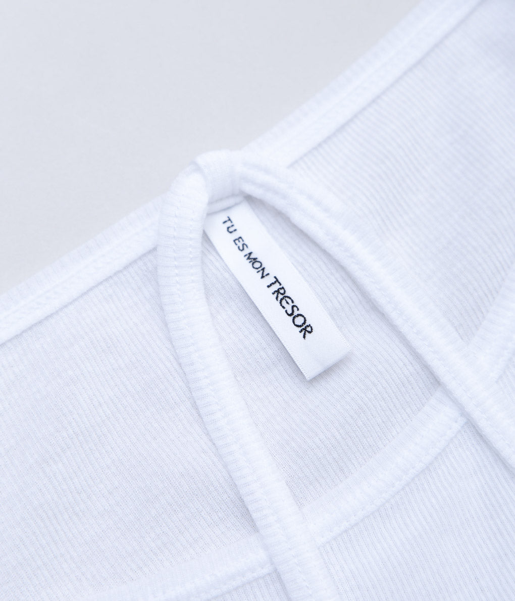 TU ES MON TRESOIR ``CHOKER T-SHIRT'' (WHITE) – THE STORE BY TU ES MON TRESOIR ``CHOKER T-SHIRT'' (WHITE) – THE STORE BY