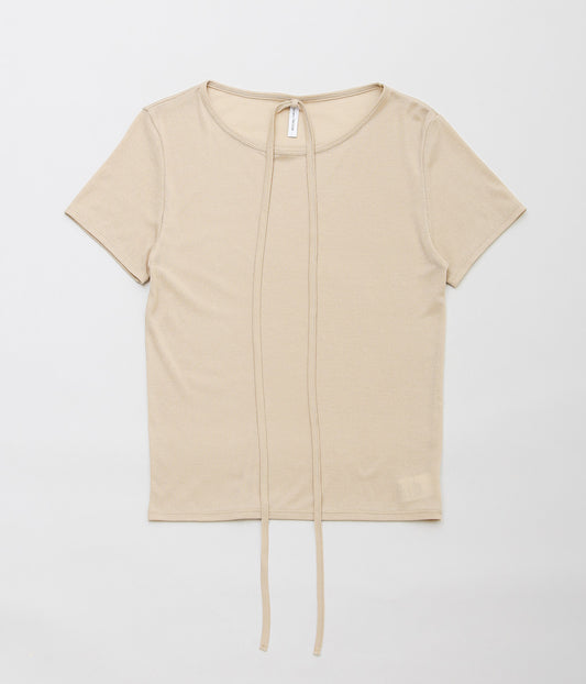 TU ES MON TRESOIR ''CHOKER T-SHIRT''(BEIGE)