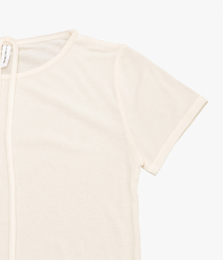 TU ES MON TRESOR ''CHOKER T-SHIRT'' (IVORY)