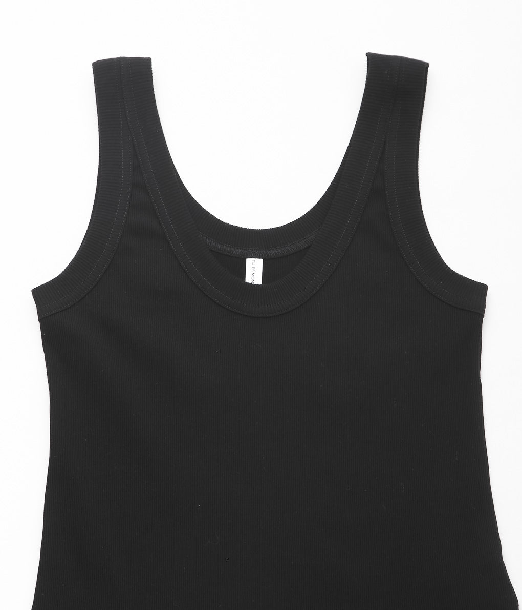 TU ES MON TRESOR ''CLASSIC TANK TOP'' (BLACK)