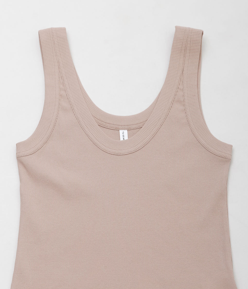 TU ES MON TRESOR ''CLASSIC TANK TOP'' (BEIGE)