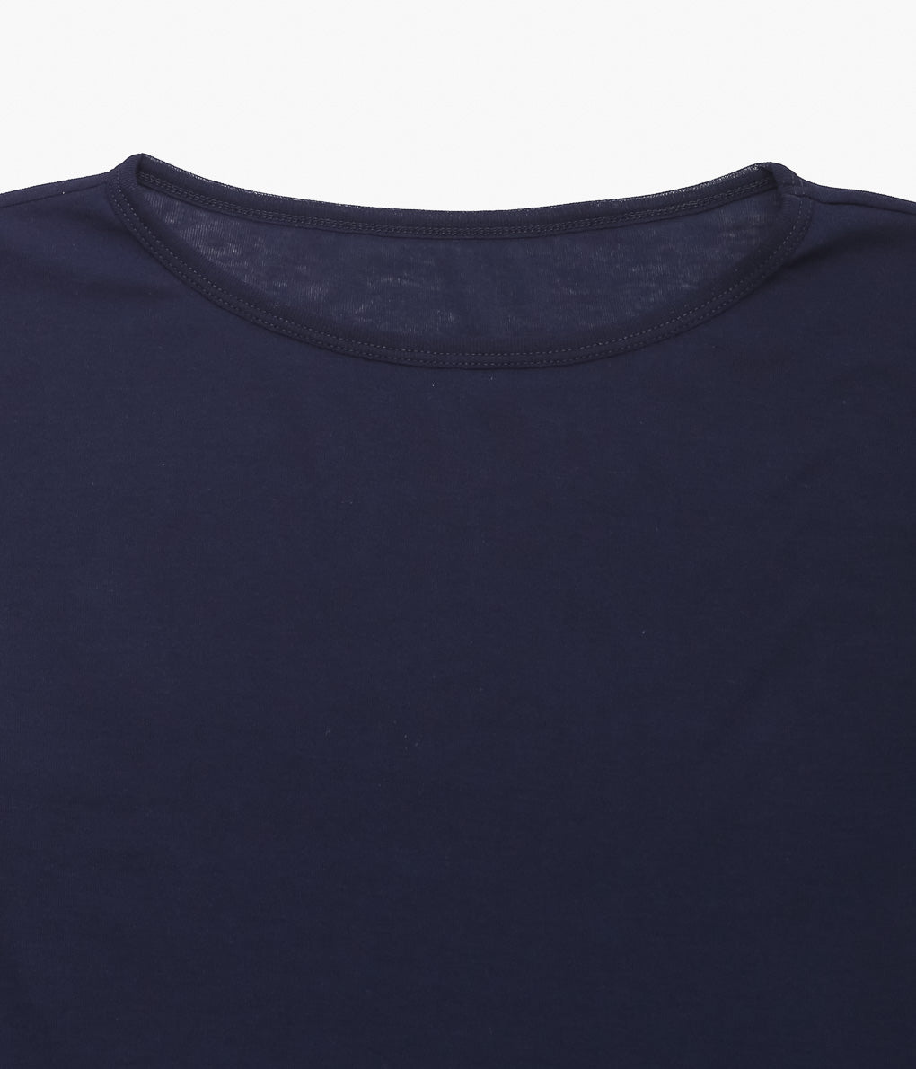 TU ES MON TRESOR ''CREW NECK CROPPED TOP'' (NAVY)