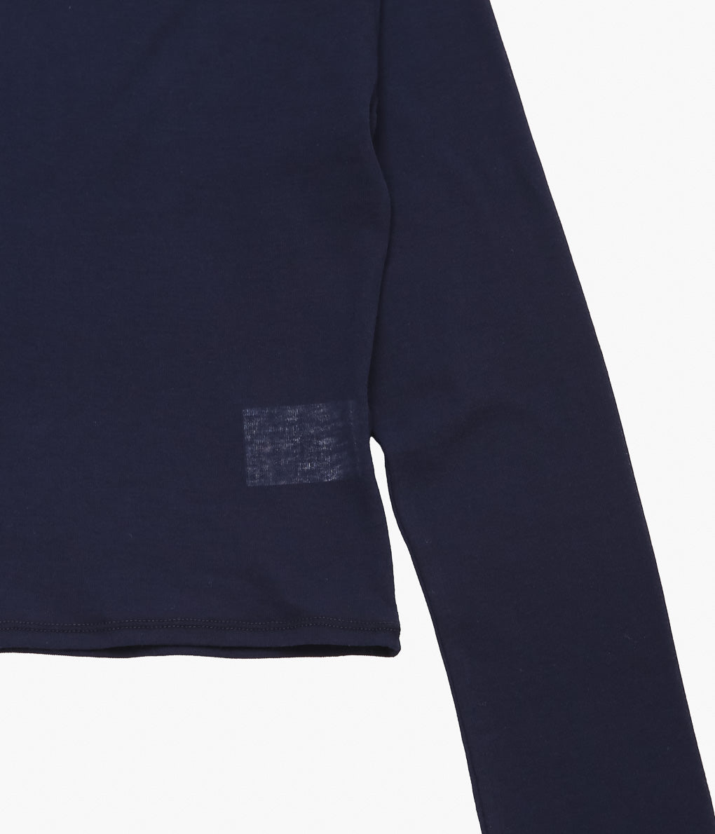 TU ES MON TRESOR ''CREW NECK CROPPED TOP'' (NAVY)