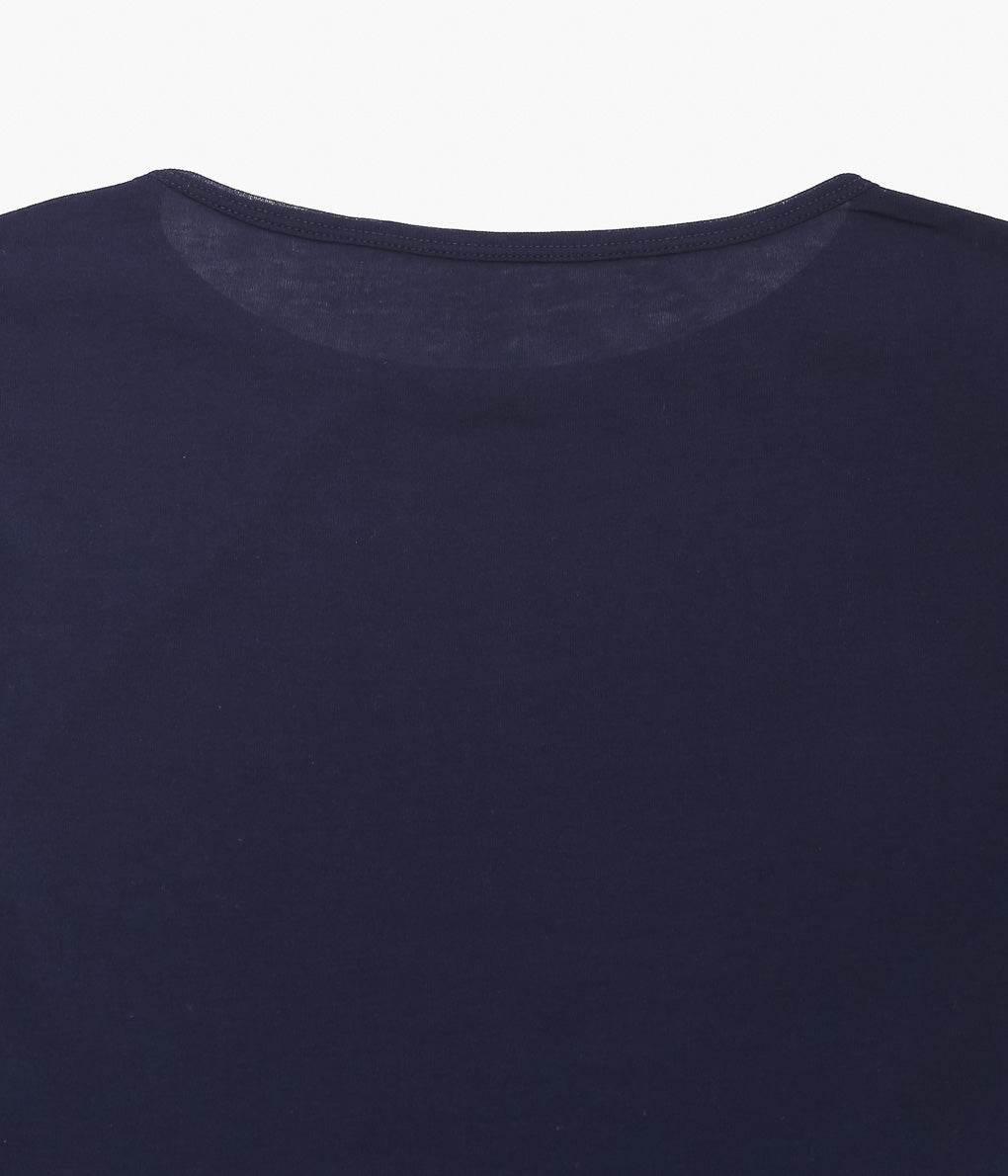 TU ES MON TRESOR ''CREW NECK CROPPED TOP'' (NAVY)