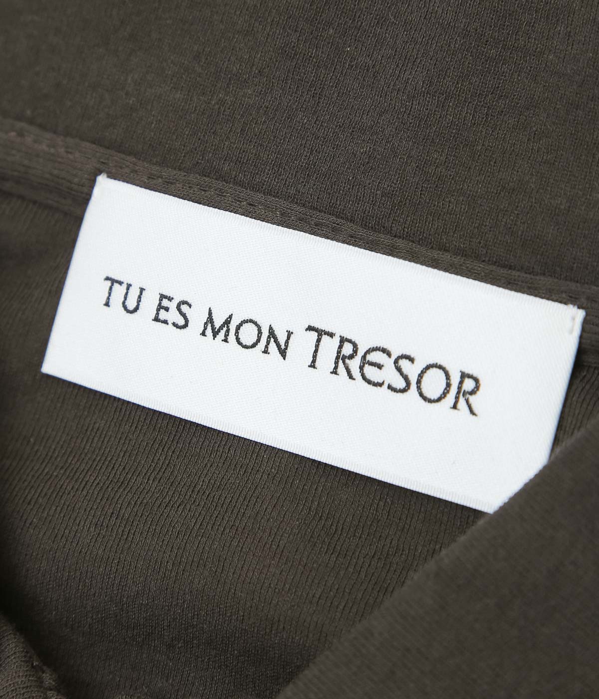 TU ES MON TRESOR ''LONG-SLEEVE POLO SHIRT'' (DARK BROWN)