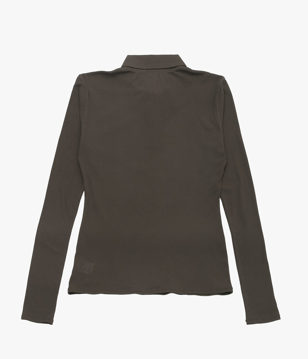 TU ES MON TRESOR ''LONG-SLEEVE POLO SHIRT'' (DARK BROWN)