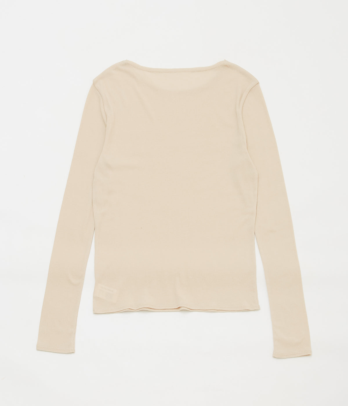 TU ES MON TRESOR ''LONGSLEEVE RIB T-SHIRT'' (BEIGE)