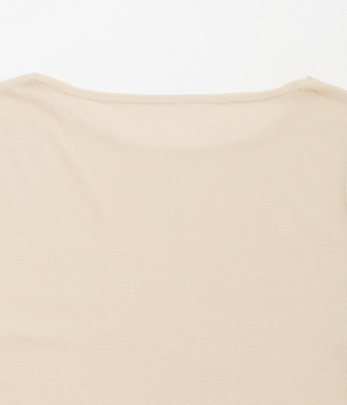 TU ES MON TRESOR ''LONGSLEEVE RIB T-SHIRT'' (BEIGE)