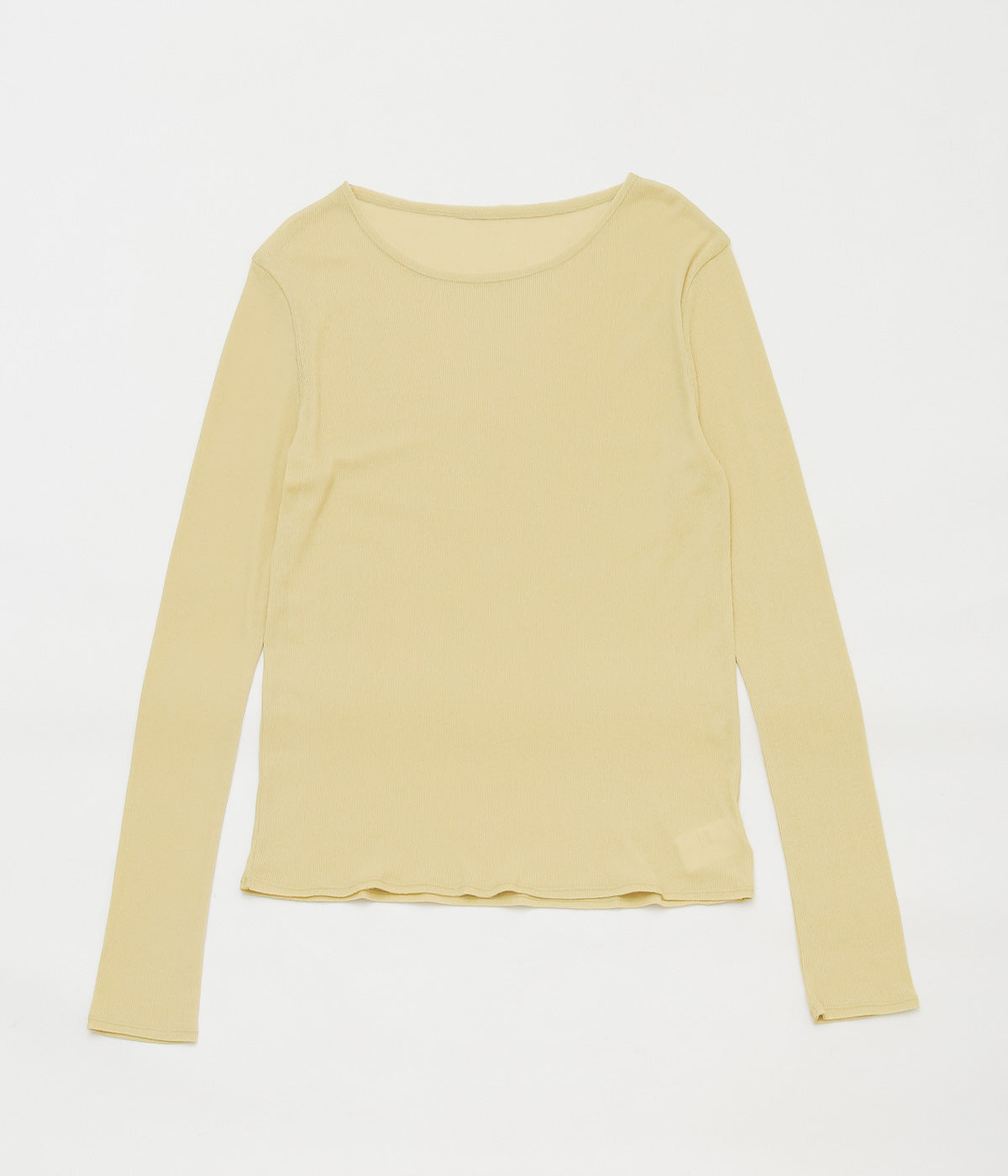 TU ES MON TRESOR ''LONGSLEEVE RIB T-SHIRT'' (YELLOW)