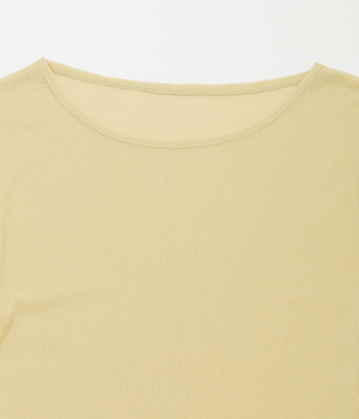 TU ES MON TRESOR ''LONGSLEEVE RIB T-SHIRT'' (YELLOW)