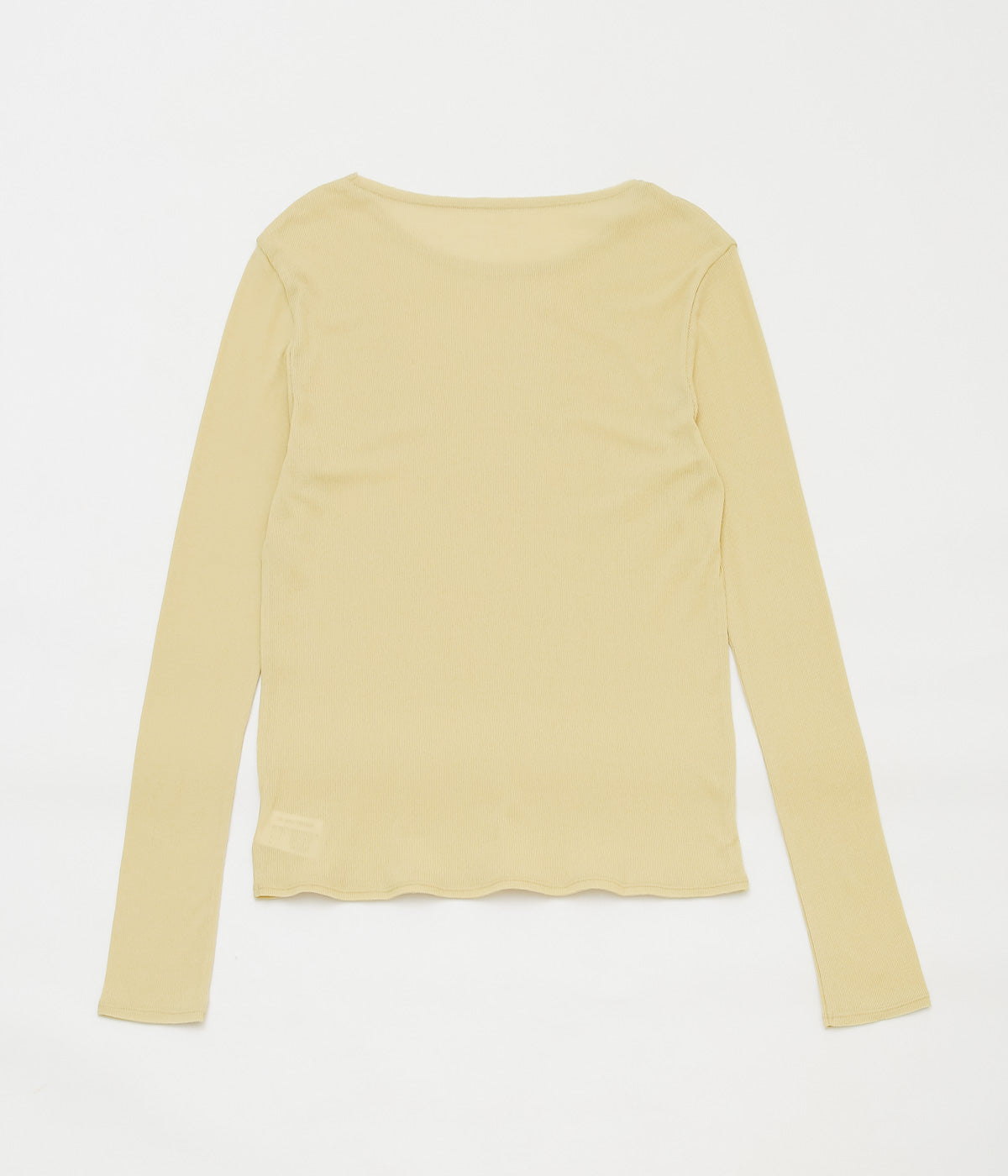 TU ES MON TRESOR ''LONGSLEEVE RIB T-SHIRT'' (YELLOW)